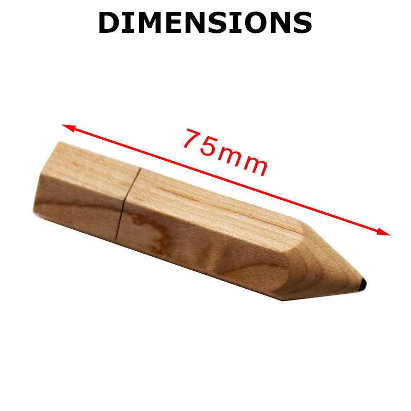 Clé USB bois personnalisable forme crayon de papier stylo bambou gravure laser logo texte promotion entreprise goodies durable - lebois-eco.com