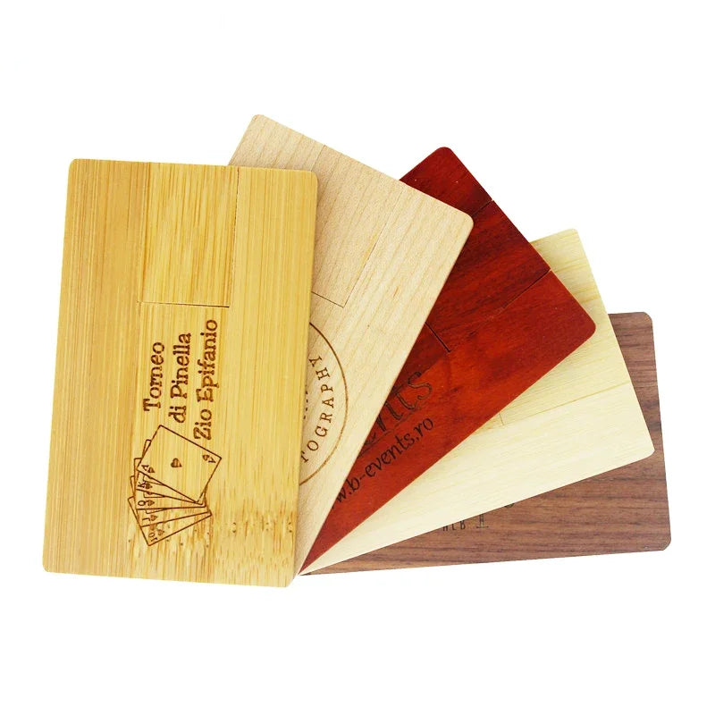 Clé usb bois carte noyer érable rose bambou personnalisable custom logo prénom entreprise cadeau high tech anniversaire film mariage mp3 photo fichier durable - lebois-eco.com