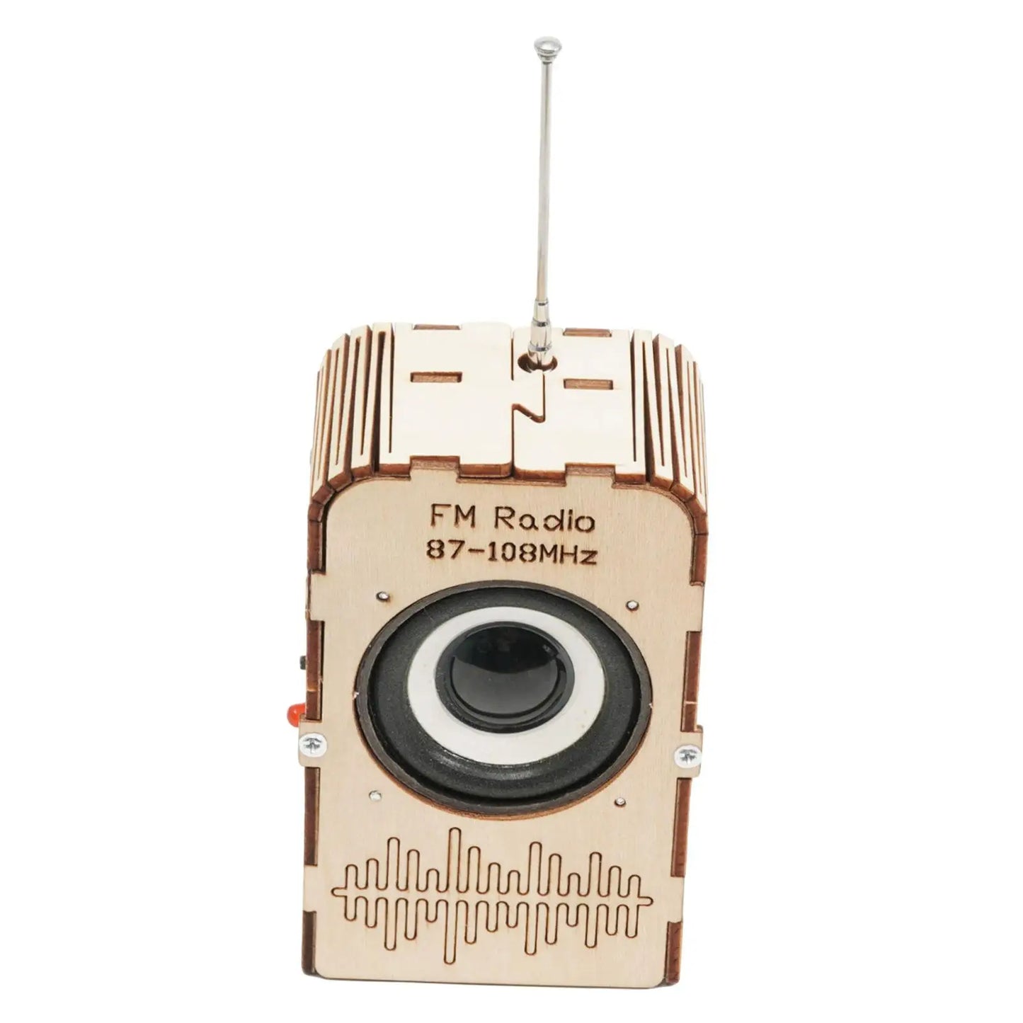 Kit complet radio fm en bois à assembler composants électroniques jouet éducatif enfant cadeau Noël anniversaire do it yourself durable - lebois-eco.com