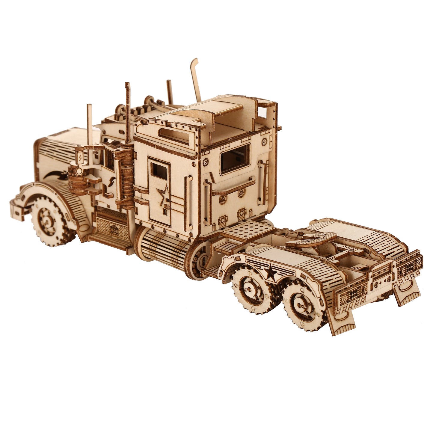 Maquette modélisme bois camion truck jouet do it yourself assemblage construction fait main cadeau noël enfant adulte découpe laser durable écologique - lebois-eco.com