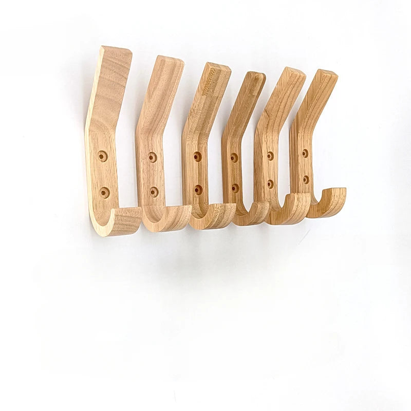 Porte-manteau mural bois naturel à fixer aménagement rangement maison entrée salon chambre à coucher salle de bain écologique durable - lebois-eco.com