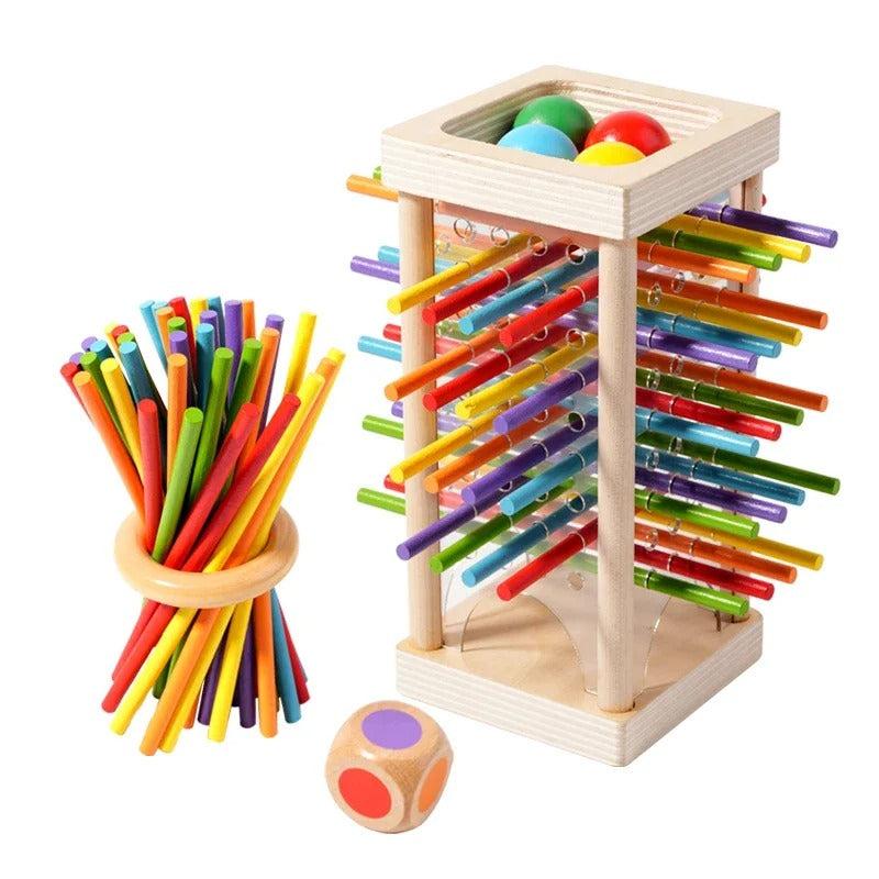 Jeu de stratégie en bois pour enfants sur plateau éducatif