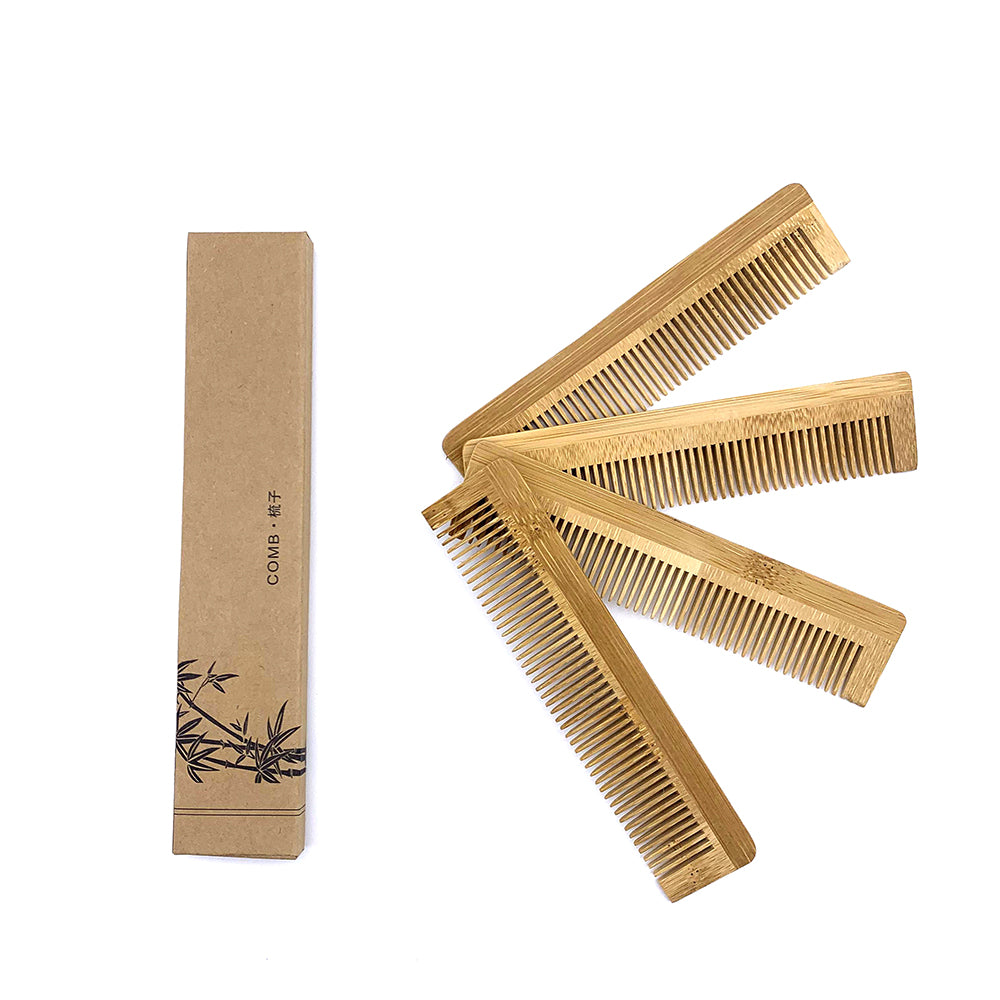 Peigne bambou naturel hygiène cheveux coupe santé soin cuir chevelu coiffeur coiffure salle de bain environnement écologie renouvelable responsable - lebois-eco.com