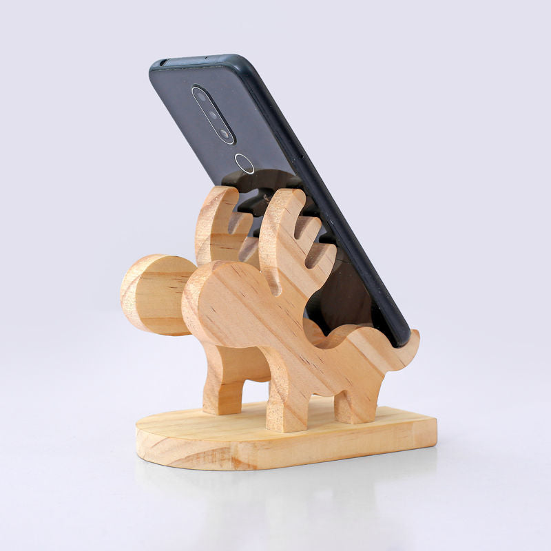 Support de téléphone en bois