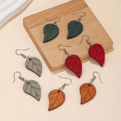 Boucles oreilles femme bijoux bois style rétro décontracté saison estival été cadeaux anniversaire mariage événements durable - lebois-eco.com
