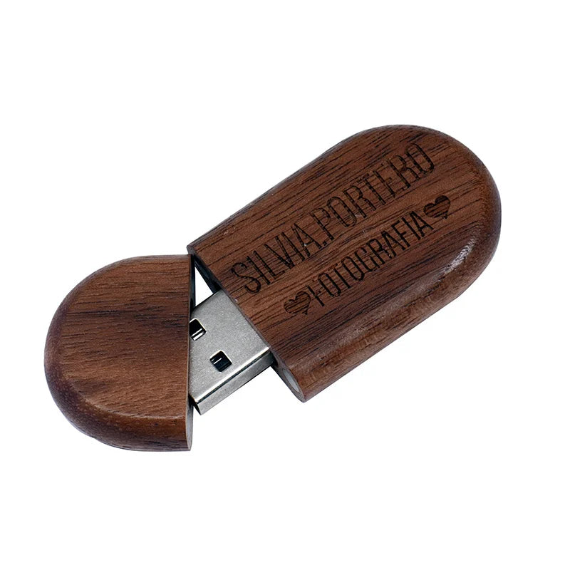 Clé usb 3.0 bois personnalisable noyer érable rose bambou logo prénom entreprise cadeau mariage anniversaire photographe durable écologique - lebois-eco.com
