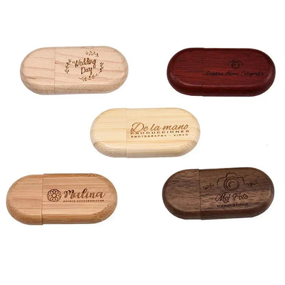 Clé usb 3.0 bois personnalisable noyer érable rose bambou logo prénom entreprise cadeau mariage anniversaire photographe durable écologique - lebois-eco.com
