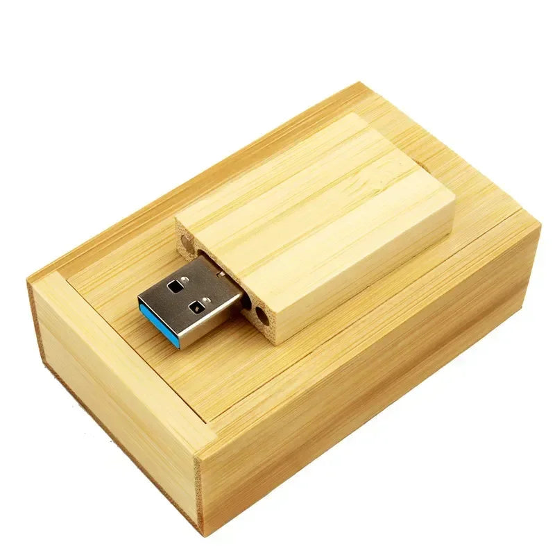 Coffret clé USB 3.0 bois personnalisable logo nom prénom custom gravure laser sur mesure promotion entreprise cadeau mariage anniversaire photographie - lebois-eco.com