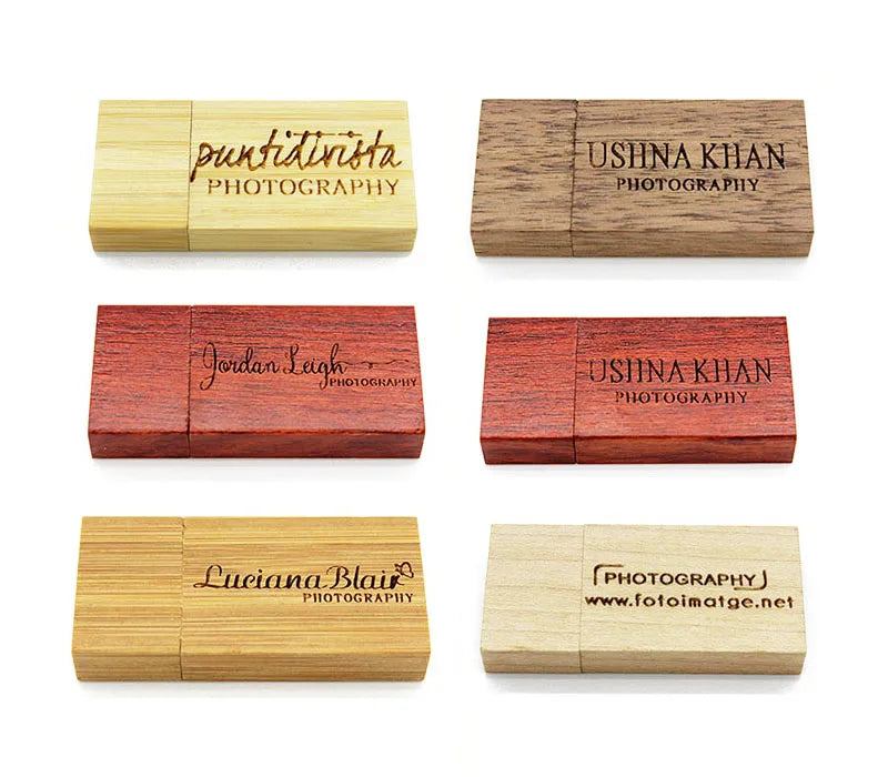 Coffret clé USB 3.0 bois personnalisable logo nom prénom custom gravure laser sur mesure promotion entreprise cadeau mariage anniversaire photographie - lebois-eco.com