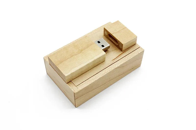 Coffret clé USB 3.0 bois personnalisable logo nom prénom custom gravure laser sur mesure promotion entreprise cadeau mariage anniversaire photographie - lebois-eco.com