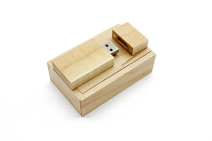Coffret clé USB 3.0 bois personnalisable logo nom prénom custom gravure laser sur mesure promotion entreprise cadeau mariage anniversaire photographie - lebois-eco.com