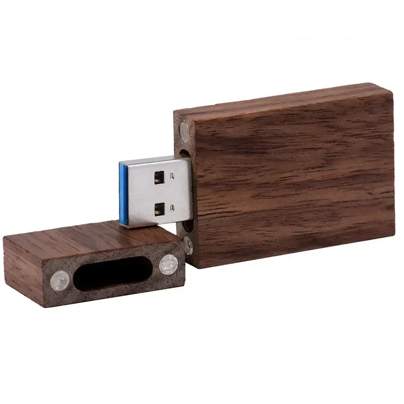 Coffret clé USB 3.0 bois personnalisable logo nom prénom custom gravure laser sur mesure promotion entreprise cadeau mariage anniversaire photographie - lebois-eco.com