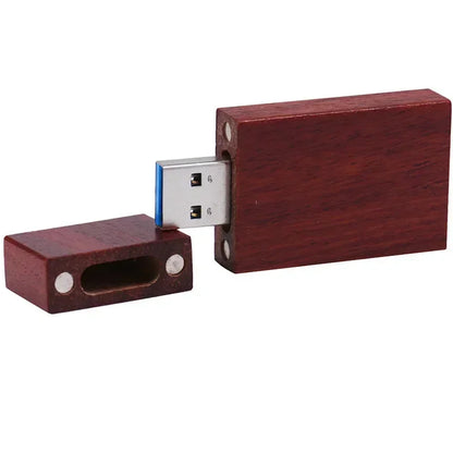 Coffret clé USB 3.0 bois personnalisable logo nom prénom custom gravure laser sur mesure promotion entreprise cadeau mariage anniversaire photographie - lebois-eco.com