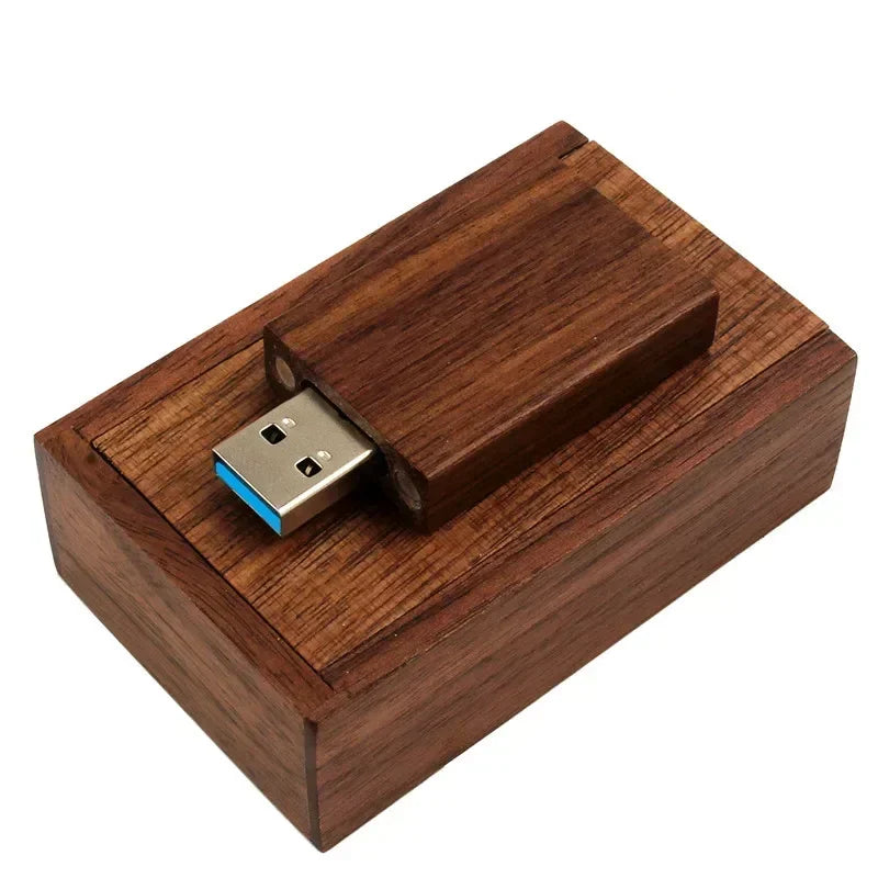 Coffret clé USB 3.0 bois personnalisable logo nom prénom custom gravure laser sur mesure promotion entreprise cadeau mariage anniversaire photographie - lebois-eco.com