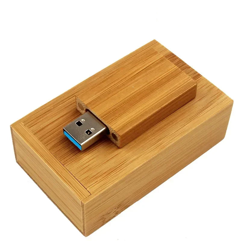 Coffret clé USB 3.0 bois personnalisable logo nom prénom custom gravure laser sur mesure promotion entreprise cadeau mariage anniversaire photographie - lebois-eco.com
