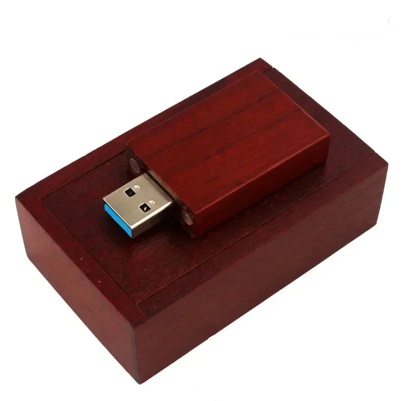 Coffret clé USB 3.0 bois personnalisable logo nom prénom custom gravure laser sur mesure promotion entreprise cadeau mariage anniversaire photographie - lebois-eco.com
