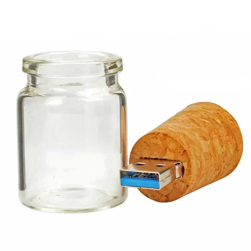 Coffret clé usb 3.0 bois personnalisable bouteille à la mer bambou érable logo prénom entreprise cadeau mariage anniversaire photographe durable écologique - lebois-eco.com