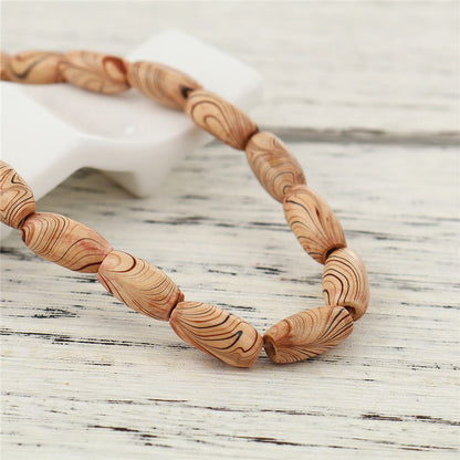 Collier perles bois bijoux art déco femme accessoire été vacances plage mariage cadeau anniversaire environnement écologique renouvelable responsable - lebois-eco.com