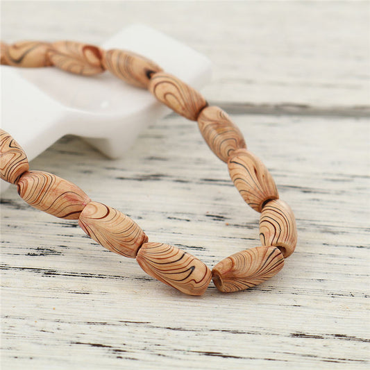 Collier perles bois bijoux art déco femme accessoire été vacances plage mariage cadeau anniversaire environnement écologique renouvelable responsable - lebois-eco.com