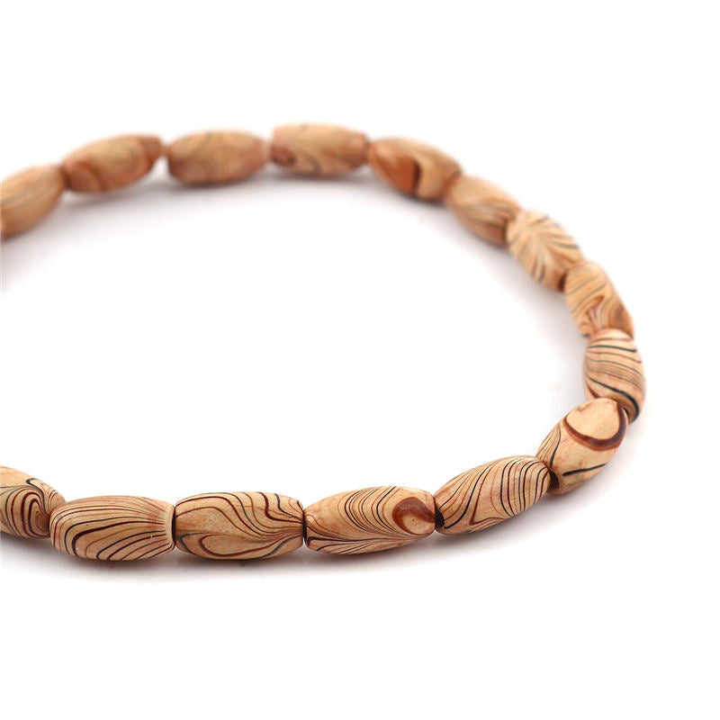 Collier perles bois bijoux art déco femme accessoire été vacances plage mariage cadeau anniversaire environnement écologique renouvelable responsable - lebois-eco.com