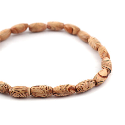 Collier perles bois bijoux art déco femme accessoire été vacances plage mariage cadeau anniversaire environnement écologique renouvelable responsable - lebois-eco.com