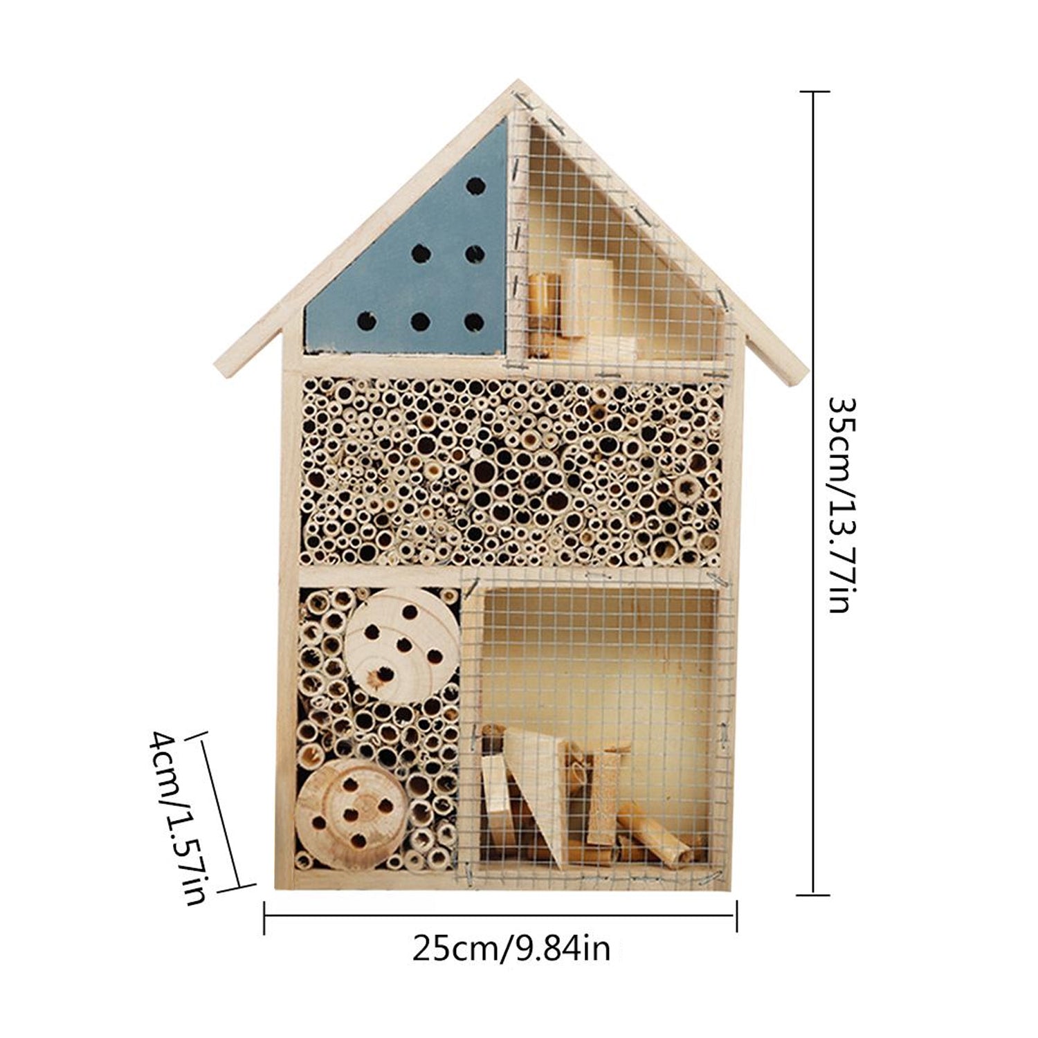 Hôtel maison abri insecte abeilles bois naturel nid reproduction jardin balcon printemps décoration papillon coccinelle écologie environnement renouvelable responsable - lebois-eco.com