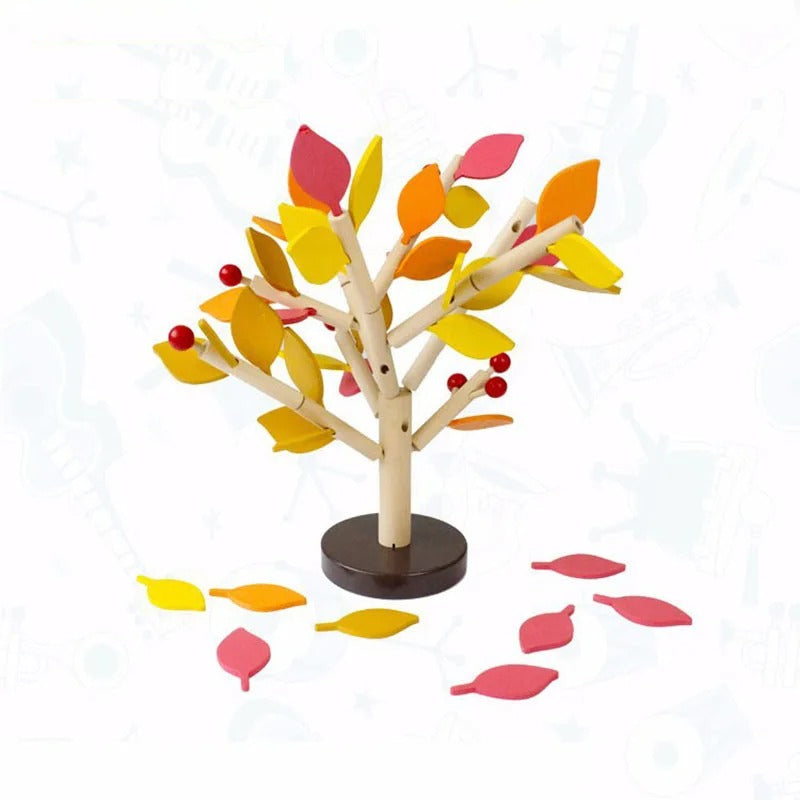 Jouet enfant jeu puzzle 3D en bois à assembler arbre pommier apprentissage cadeau noël anniversaire éducatif durable - lebois-eco.com