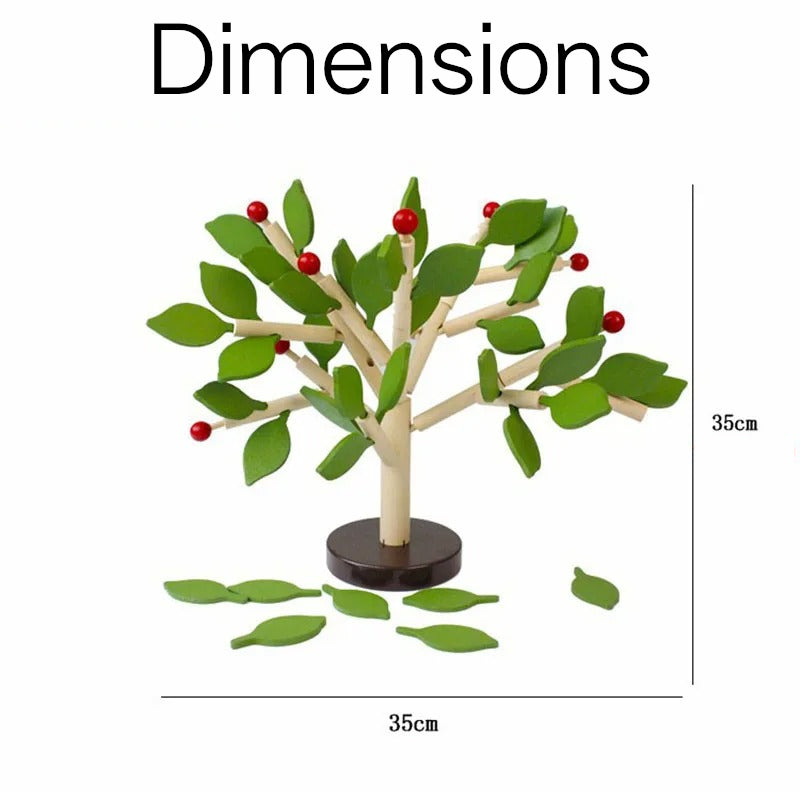 Jouet enfant jeu puzzle 3D en bois à assembler arbre pommier apprentissage cadeau noël anniversaire éducatif durable - lebois-eco.com