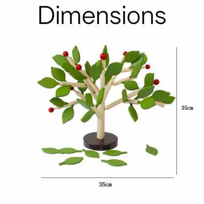 Jouet enfant jeu puzzle 3D en bois à assembler arbre pommier apprentissage cadeau noël anniversaire éducatif durable - lebois-eco.com
