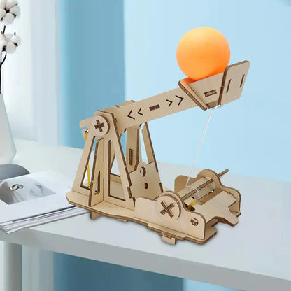 Kit complet catapulte en bois à assembler jouet éducatif enfant à partir de 12 ans cadeau noël anniversaire durable - lebois-eco.com