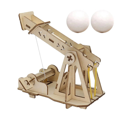 Kit complet catapulte en bois à assembler jouet éducatif enfant à partir de 12 ans cadeau noël anniversaire durable - lebois-eco.com