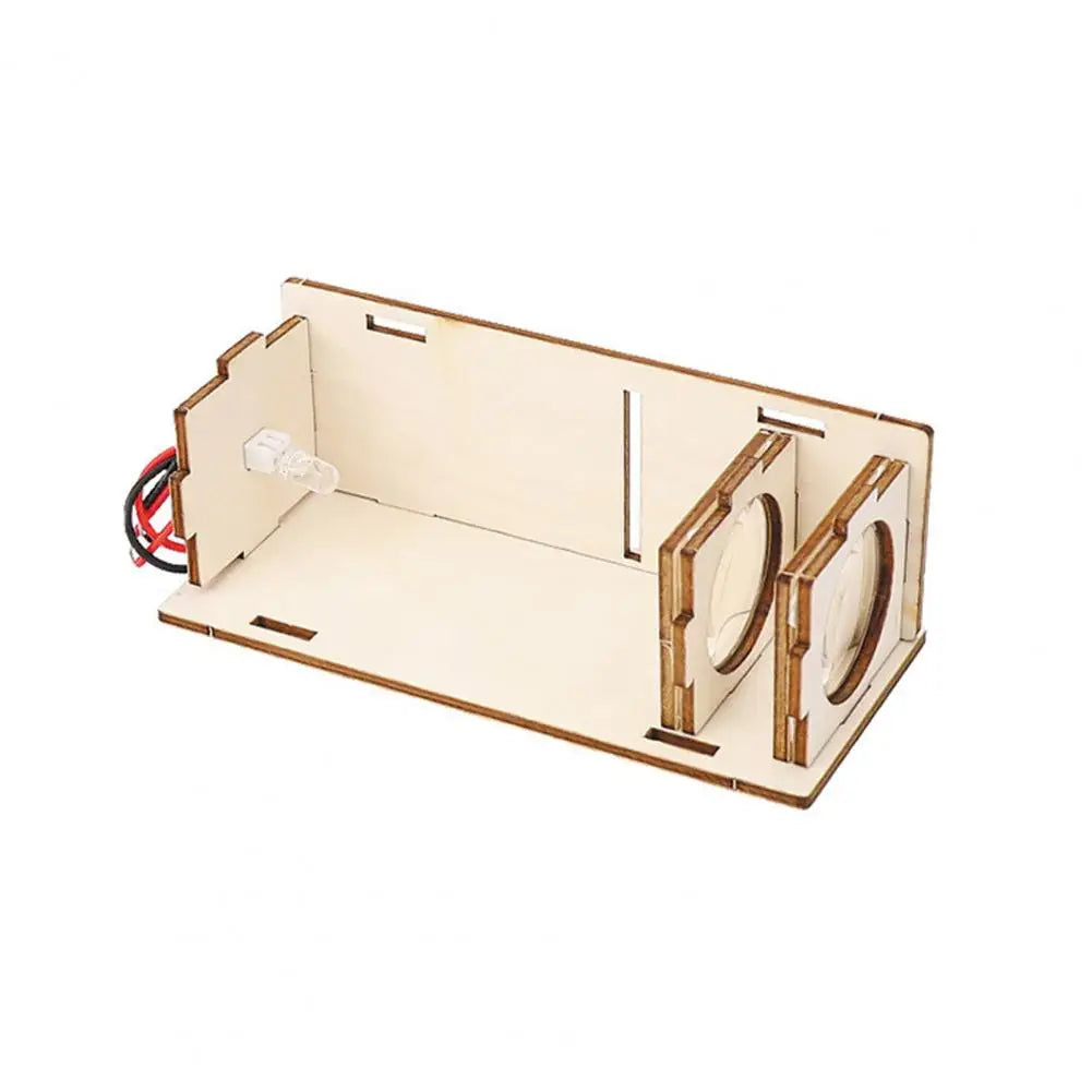 Kit complet projecteur lumière en bois à assembler composants électroniques jouet éducatif expérimentation scientifique enfant cadeau noël anniversaire durable - lebois-eco.com
