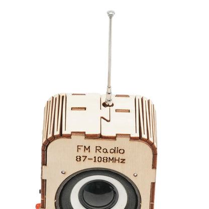 Kit complet radio fm en bois à assembler composants électroniques jouet éducatif enfant cadeau Noël anniversaire do it yourself durable - lebois-eco.com