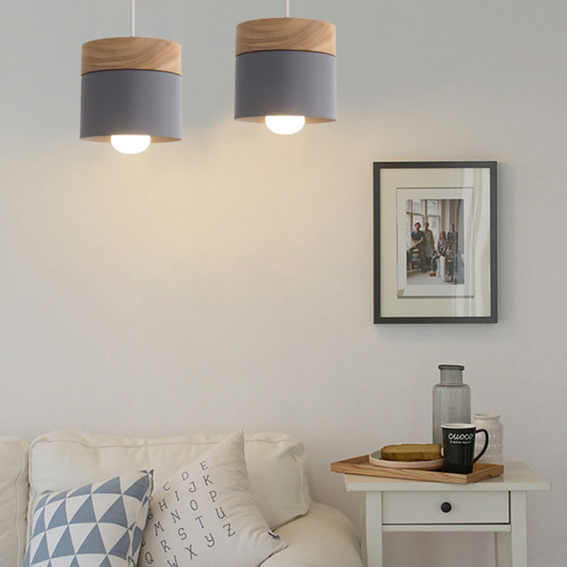 Lampe suspendue plafonnier bois bambou nordique minimaliste décoration intérieur luminaire E27 lumière ampoule renouvelable environnement écologie responsable - lebois-eco.com