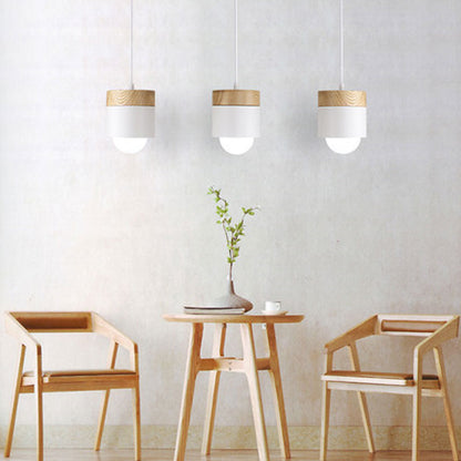Lampe suspendue plafonnier bois bambou nordique minimaliste décoration intérieur luminaire E27 lumière ampoule renouvelable environnement écologie responsable - lebois-eco.com