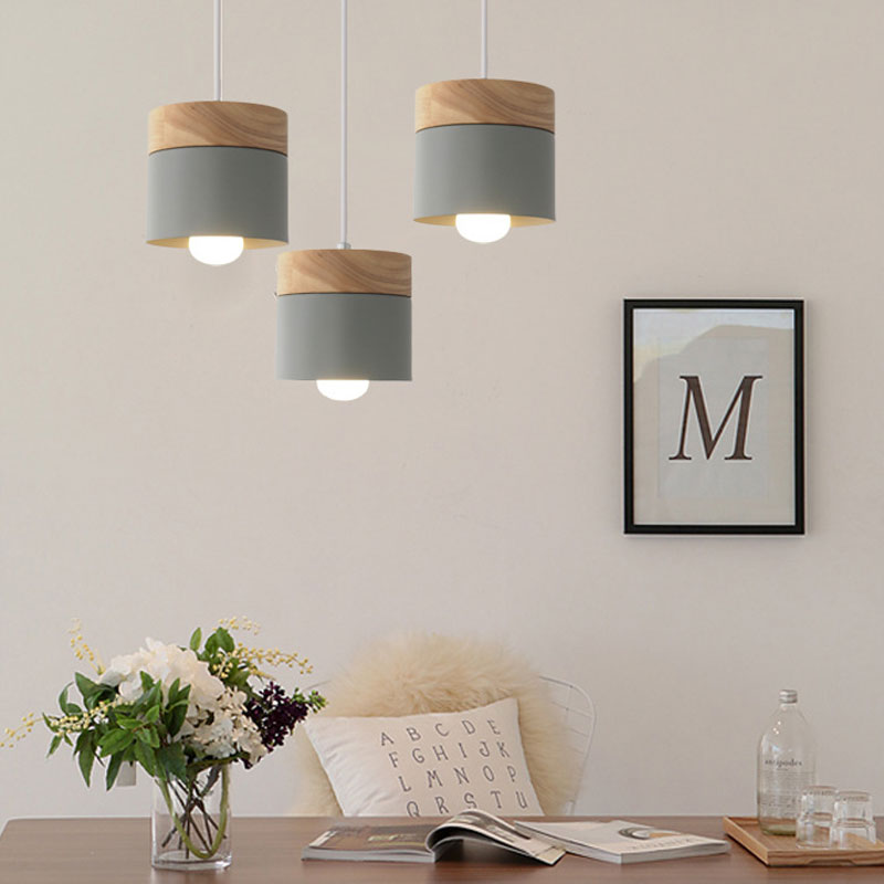 Lampe suspendue plafonnier bois bambou nordique minimaliste décoration intérieur luminaire E27 lumière ampoule renouvelable environnement écologie responsable - lebois-eco.com