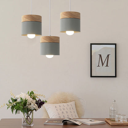 Lampe suspendue plafonnier bois bambou nordique minimaliste décoration intérieur luminaire E27 lumière ampoule renouvelable environnement écologie responsable - lebois-eco.com