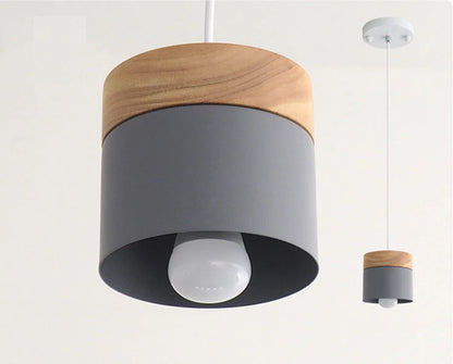 Lampe suspendue plafonnier bois bambou nordique minimaliste décoration intérieur luminaire E27 lumière ampoule renouvelable environnement écologie responsable - lebois-eco.com