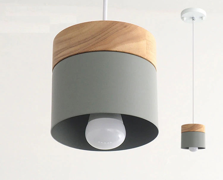 Lampe suspendue plafonnier bois bambou nordique minimaliste décoration intérieur luminaire E27 lumière ampoule renouvelable environnement écologie responsable - lebois-eco.com