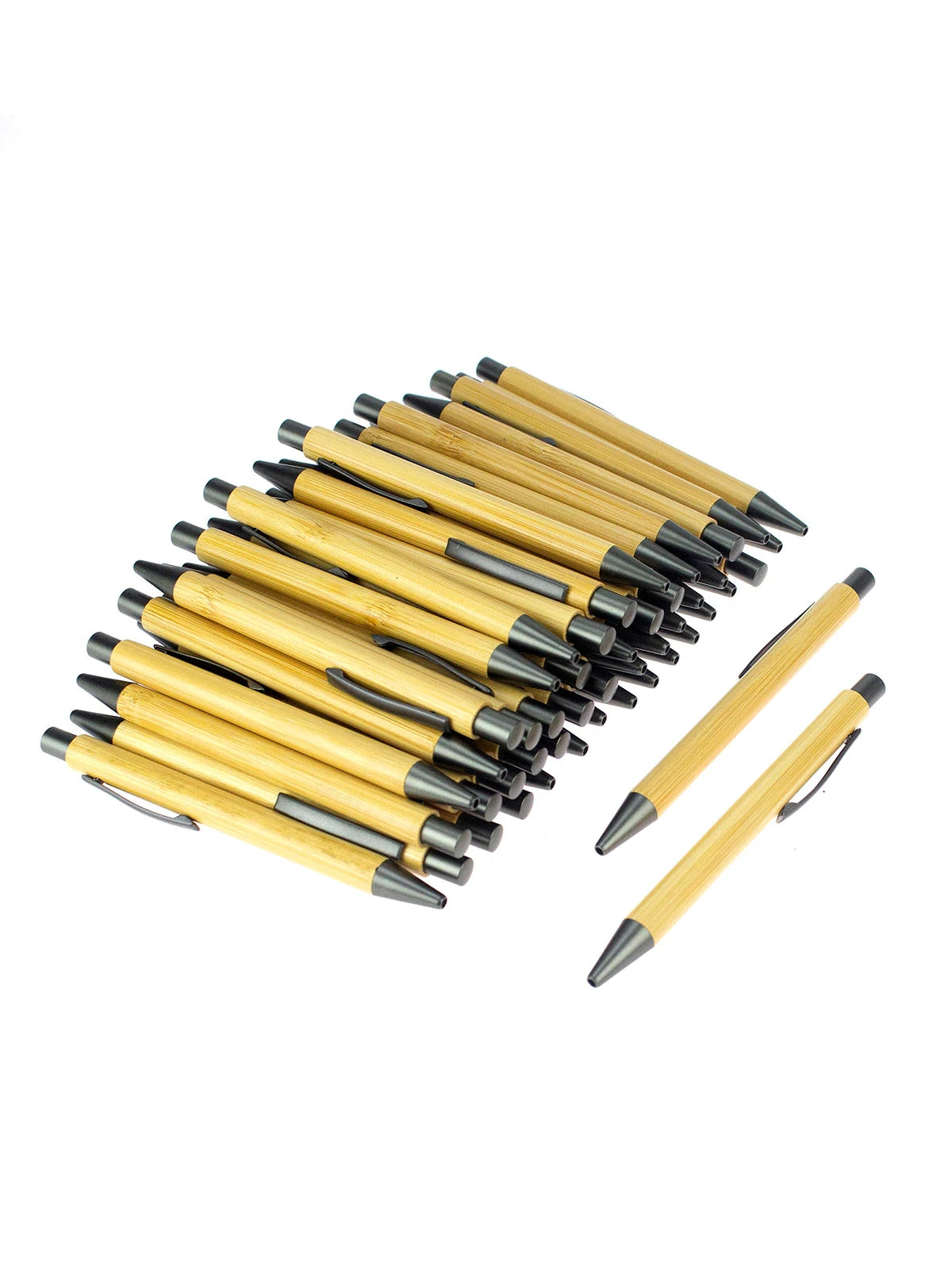 Lot stylo bambou personnalisable logo custom entreprise promotion cadeau société durable - lebois-eco.com