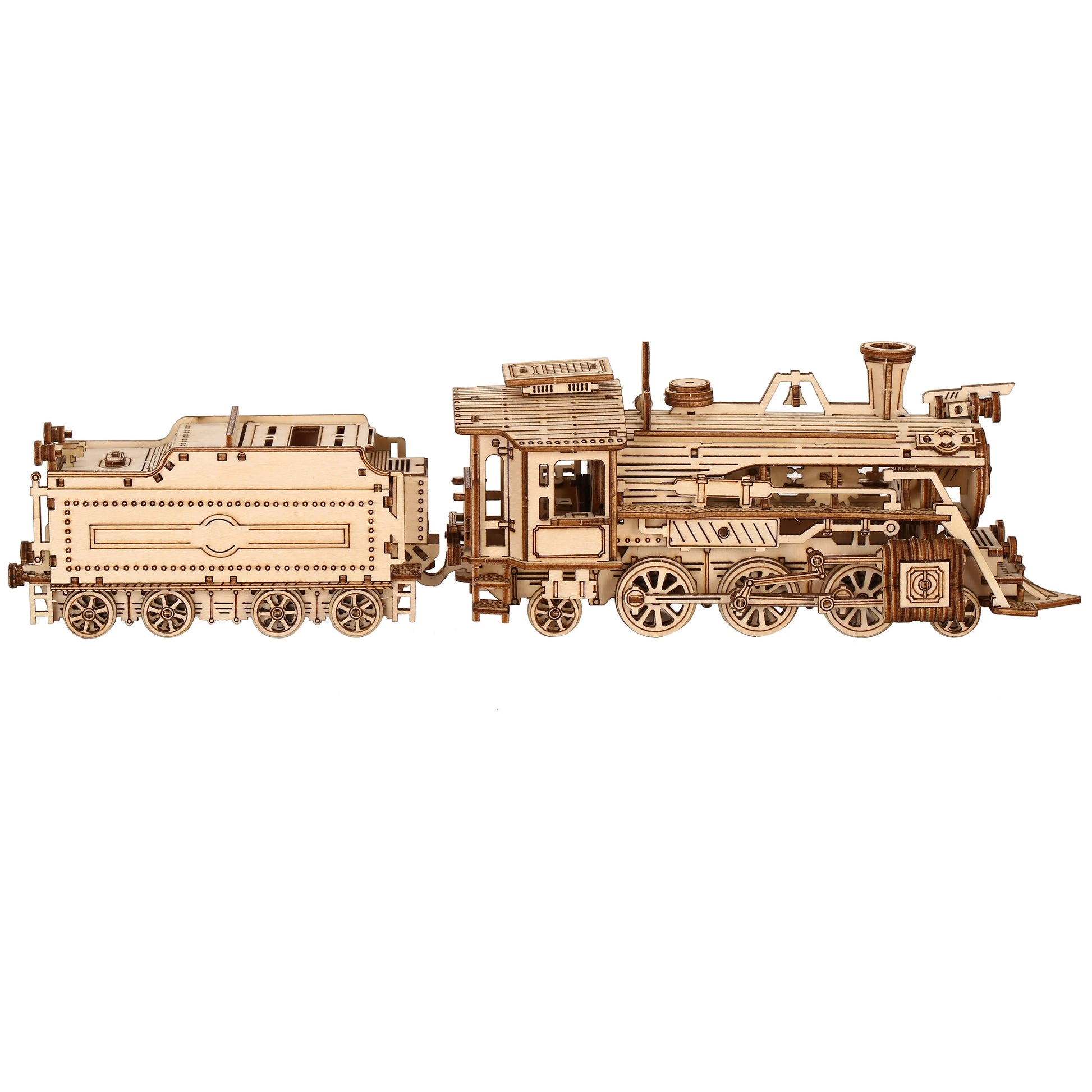 Maquette modélisme bois locomotive à vapeur jouet do it yourself assemblage construction fait main cadeau noël enfant adulte découpe laser durable écologique - lebois-eco.com