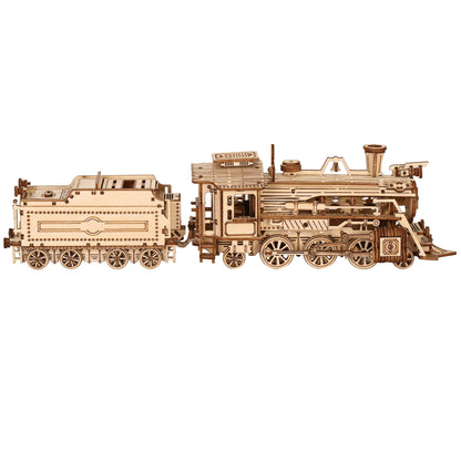 Maquette modélisme bois locomotive à vapeur jouet do it yourself assemblage construction fait main cadeau noël enfant adulte découpe laser durable écologique - lebois-eco.com