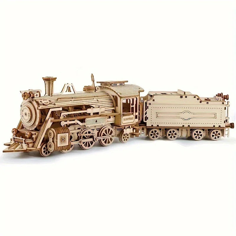 Maquette modélisme bois locomotive à vapeur jouet do it yourself assemblage construction fait main cadeau noël enfant adulte découpe laser durable écologique - lebois-eco.com