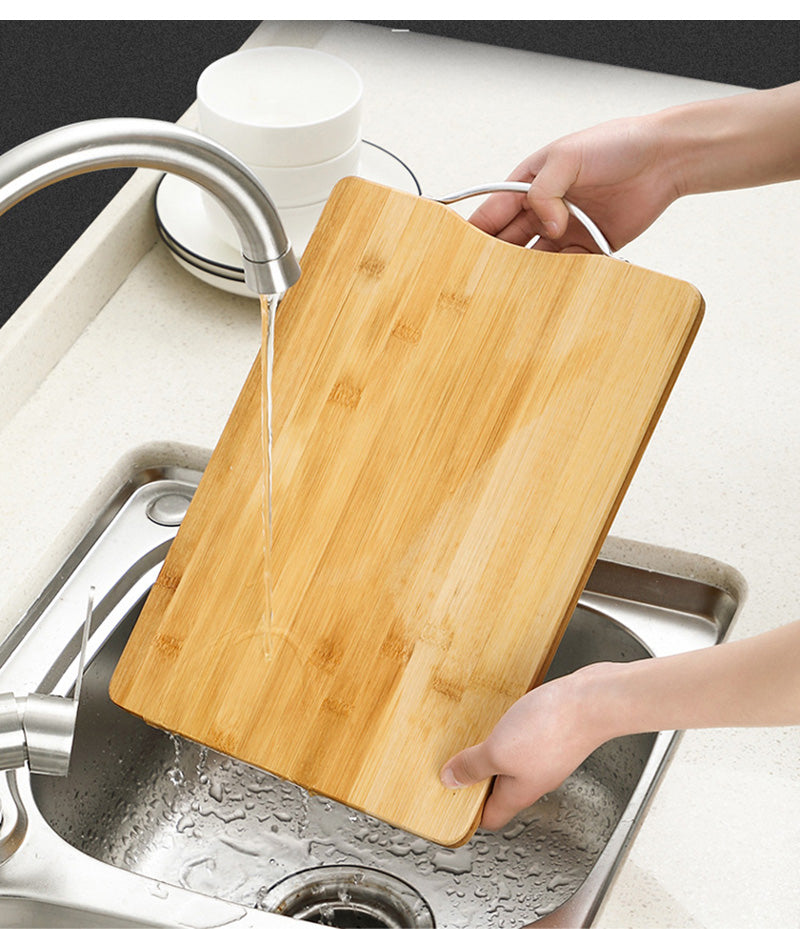 Planche à Découper 6 En 1 Pour Une Main - Bambou Antidérapant Avec Butoirs Et Piques - Accessoire Cuisine Pour Personnes à Mobilité Réduite