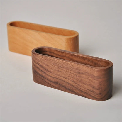 Porte cartes visite bois bambou hêtre noyer intérieur bureau travail professionel art déco maison support fournitures accessoires  papeterie durable écologique - lebois-eco.com
