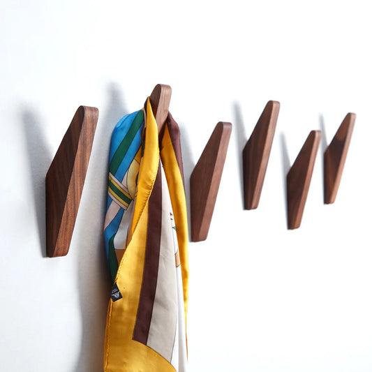 Porte manteau bois mural à fixer chêne noyer rangement décoration maison intérieur salon entrée écologique durable - lebois-eco.com