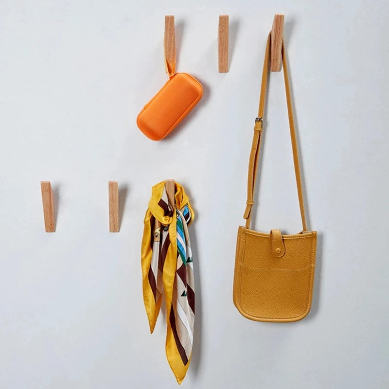 Porte manteau bois mural à fixer chêne noyer rangement décoration maison intérieur salon entrée écologique durable - lebois-eco.com