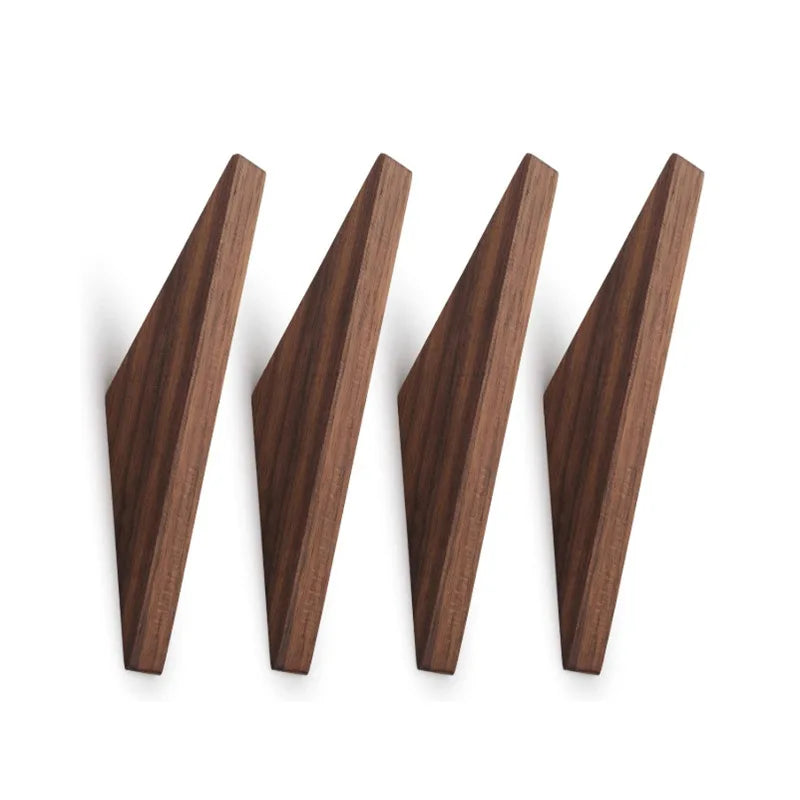 Porte manteau bois mural à fixer chêne noyer rangement décoration maison intérieur salon entrée écologique durable - lebois-eco.com
