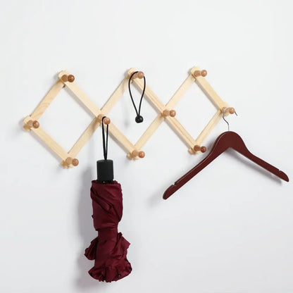 Porte manteau extensible accordéon à visser bois décoration rangement maison intérieur cuisine entrée écologique durable - lebois-eco.com
