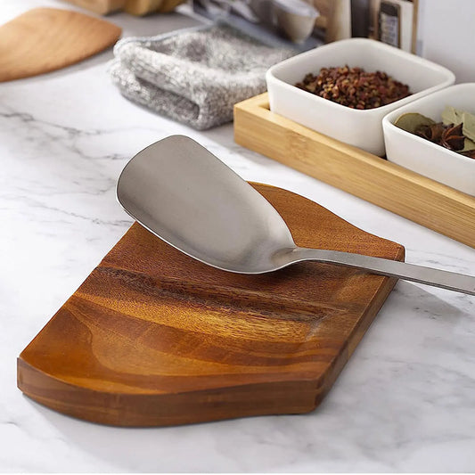 Repose cuillère bois format double accessoire cuisine repas porte couvert couteau fourchette baguette diner écologique durable - lebois-eco.com